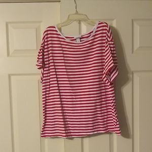Red and white striped shirt